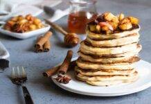 Pancake mele e cannella light