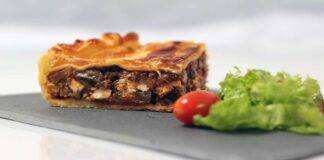 Pizza rustica con melanzane a funghetti e frolla senza uova