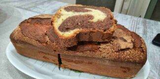 Plumcake al doppio gusto vanigliato