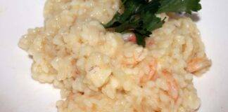 Risotto cremoso ai gamberetti e parmigiano