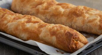 Rotolo con salmone e riso | Semplice e veloce da preparare