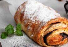 Sfogliata di mele e semi di papavero | Facilissima e ricca di gusto Dolce con la frutta e semi
