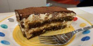 Tiramisù panna e Nutella con pan di spagna