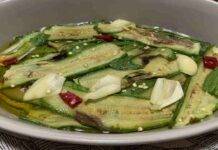 Zucchine marinate aglio e peperoncino