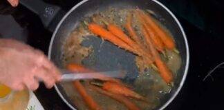 Burro di arachidi per caramellare le carote. Foto di È sempre Mezzogiorno