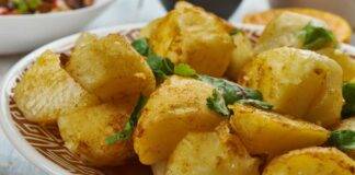 Patate al forno con parmigiano e rucola