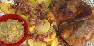 È sempre Mezzogiorno | Ricetta della chef Barbara De Nigris | Stinco con patate e composta di mele