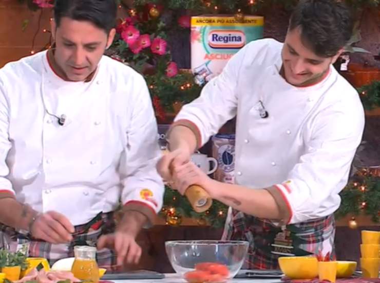 E' sempre Mezzogiorno | Ricetta dello chef Mauro Improta e suo figlio chef Mattia | Piccatine di vitello con scarola ripiena