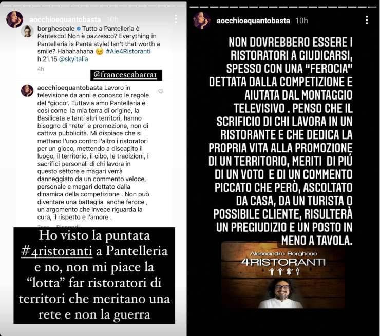 Francesca Barra contro Alessandro Borghese - RicettaSprint