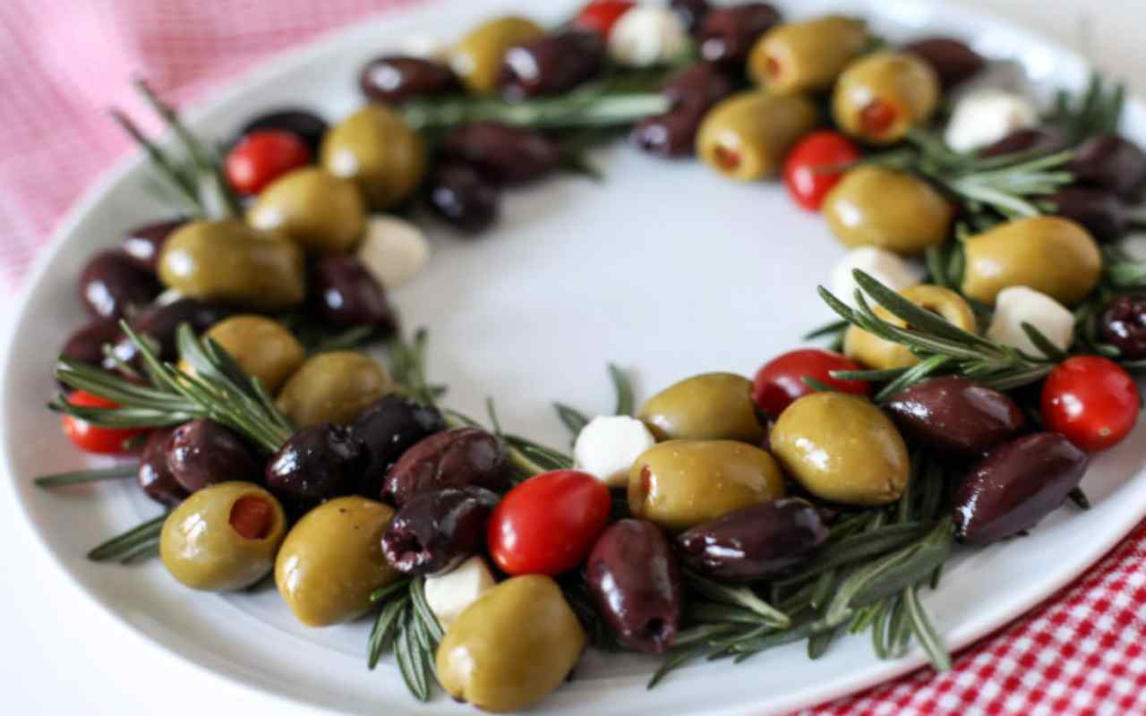 Ghirlanda olive ricetta