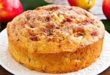 torta di mele altissima