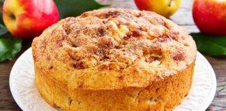 torta di mele altissima