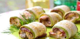 Involtini di zucchine al forno