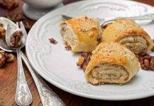 Involtini dolci con un ripieno croccante