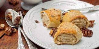 Involtini dolci con un ripieno croccante