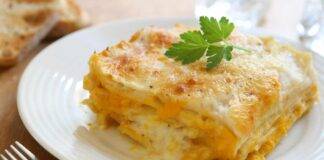 Lasagna con zucca robiola e besciamella