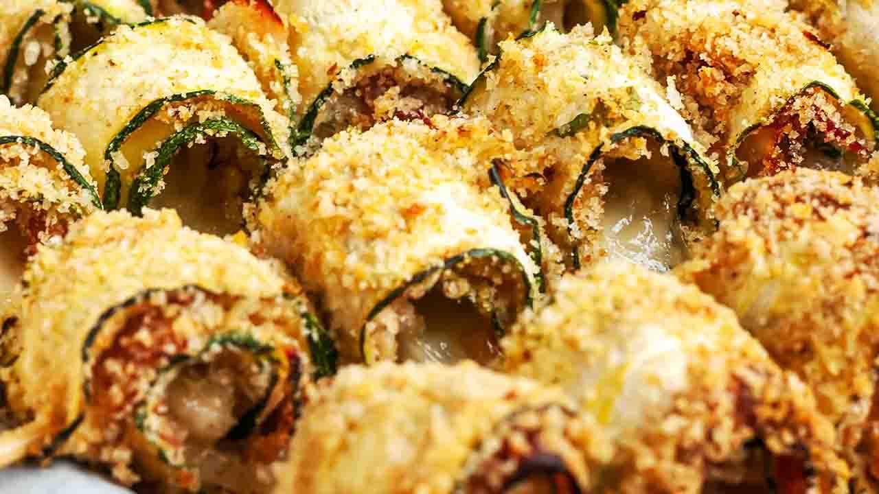 Spiedini di zucchine impanate