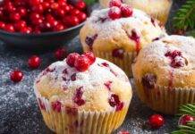 Muffin con mirtilli perfetti dopo il pranzo di Natale | Leggerissimi e gustosi Muffin con mirtilli