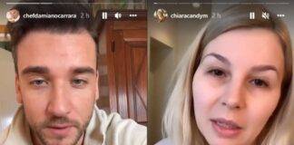 Paura per Damiano Carrara e la fidanzata Chiara - RicettaSprint