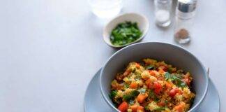 Quinoa con zucca e carote stufate FOTO ricettasprint