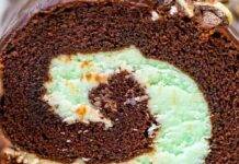 Girella di cioccolato e menta