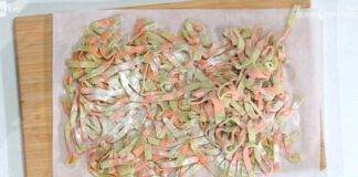 Pasta colorata tipica campana
