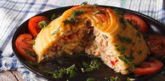 Timballo di bucatini light con ripieno a sorpresa