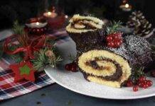 Tronchetto di natale con crema alle nocciole