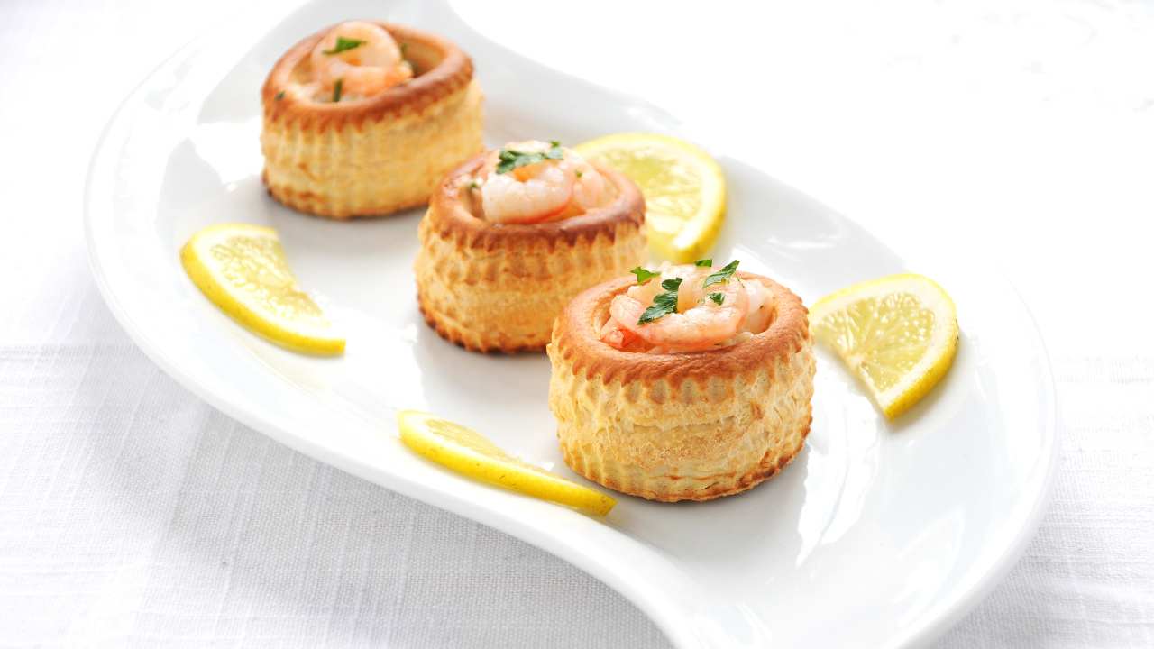 vol au vent al salmone