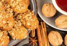 biscotti friabili noci e cannella