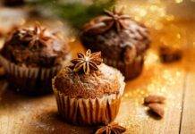muffin alle mandorle con cannella e anice stellato