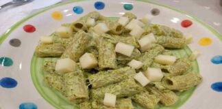 rigatoni con crema di gorgonzola e broccoli