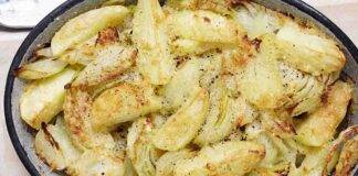 Patate e finocchi al forno