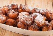 palline fritte con uvetta e pinoli