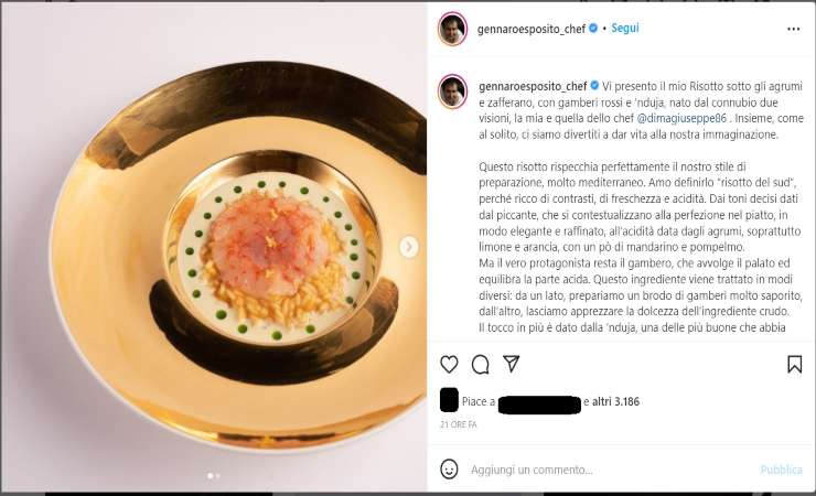 Gennaro Esposito cucina - RicettaSprint