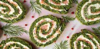 Girelle frittata con spinaci prosciutto crudo e philadelphia