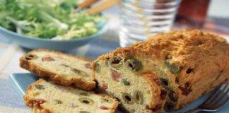 Plumcake salato olive e prosciutto ricetta