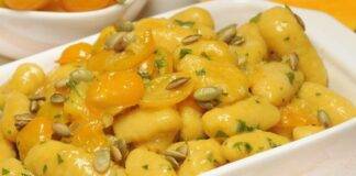 Gnocchi alla zucca senza glutine con salsa di pomodorini gialli