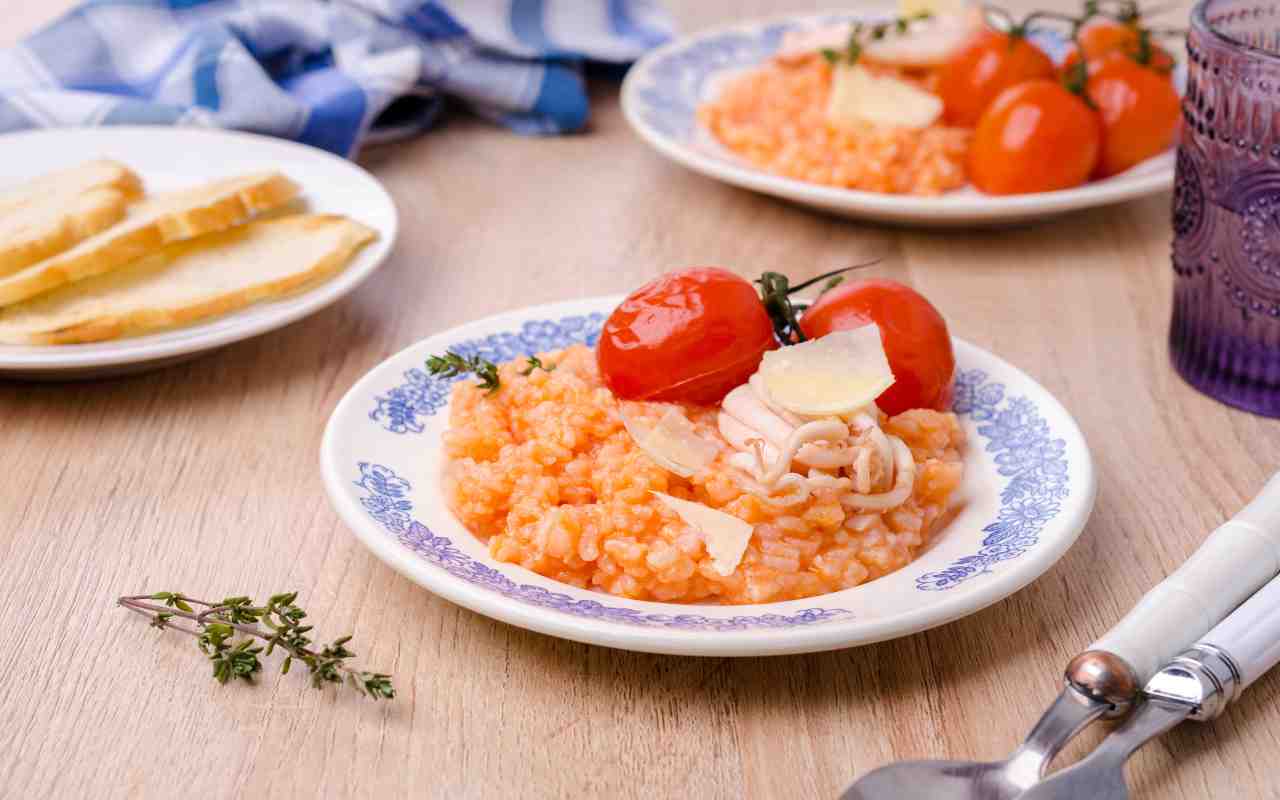 Risotto seppie pomodori ricetta