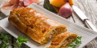 Strudel salato con zucca perfetto per una cena veloce