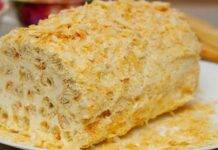 Tronchetto pasticciato di biscotti