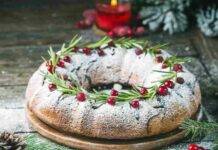 ciambellone vaniglia e cannella con gocce di cioccolata