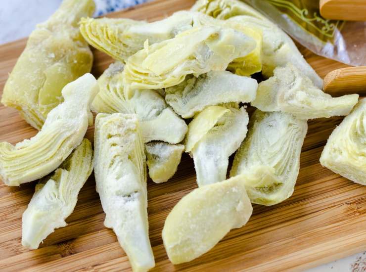 cuori di carciofi congelati