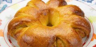 fiore di brioche morbido e filante con ripieno al prosciutto 2022/01/15 ricettasprint