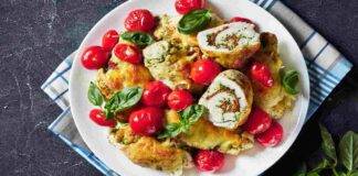 involtini di pollo con pesto e pomodorini