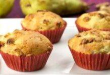 muffin banana e pera