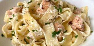 pasta con latte ricotta e salmone