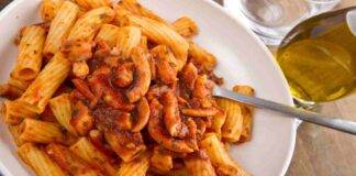 pasta con ragù veloce di polpo