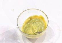 Crema pasticcera verde bosco. Foto di È sempre Mezzogiorno
