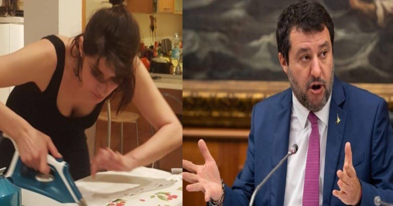 Elisa Isoardi camicia Matteo Salvini - RicettaSprint 
